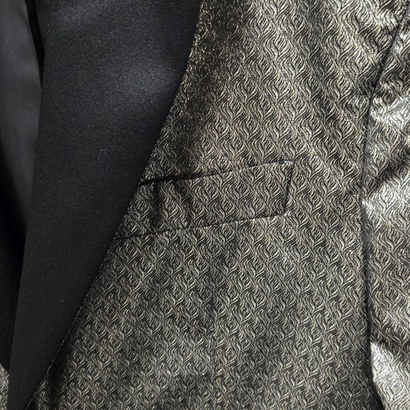 Versace Silver Single-Breasted Blazer Jacket - Picture 3 of 13